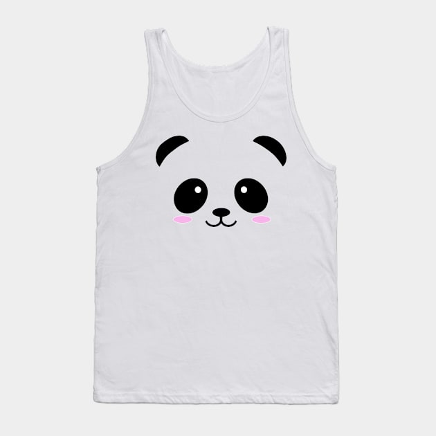 Panda Tank Top by MinimalistTShirts